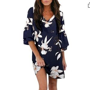 New! With tags! Bell sleeve lightweight mini dress